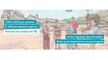 Passeio combinado mercados de Bangkok e Ayutthaya em português